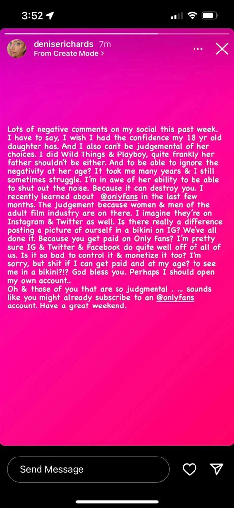 Denise Richards 51 Hints Onlyfans Account Says She S Done Worse Denise Richards 51 Hints Onlyfans Account Says She S Done Worse